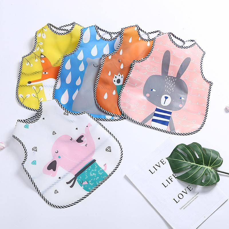 4PCS New Waterproof EVA Baby Bibs
