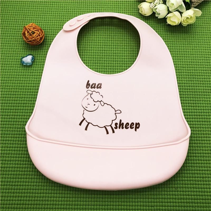 4PCS Crown Silicone Baby Bibs Waterproof Bibs