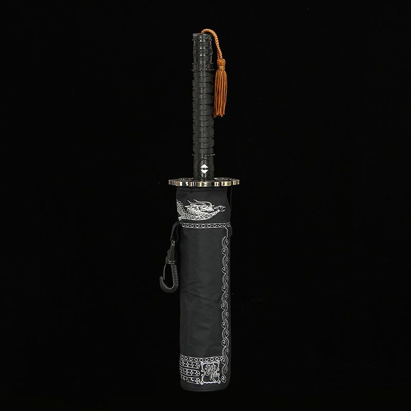 New Automatic Ninja Katana Design 3-Folding Umbrellas