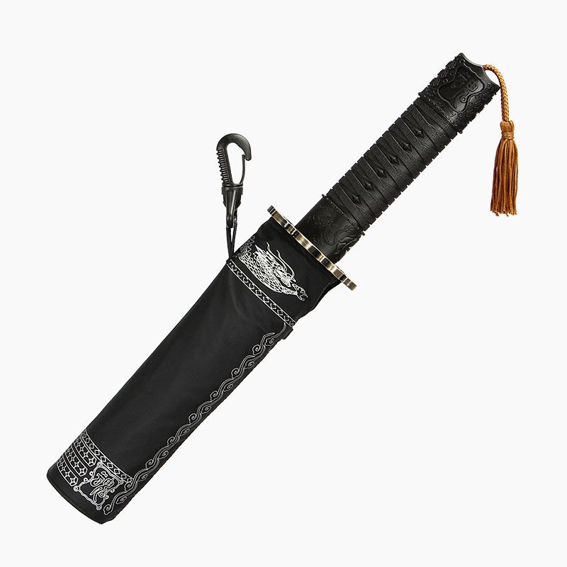 New Automatic Ninja Katana Design 3-Folding Umbrellas
