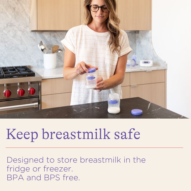 Plastic Milk Storage Bottles 4Pk