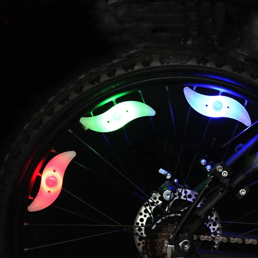 Bright Bike Spoke Lights Wheel LED Flash For Bicycle Multicolor