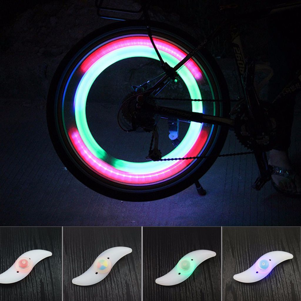 Bright Bike Spoke Lights Wheel LED Flash For Bicycle Multicolor