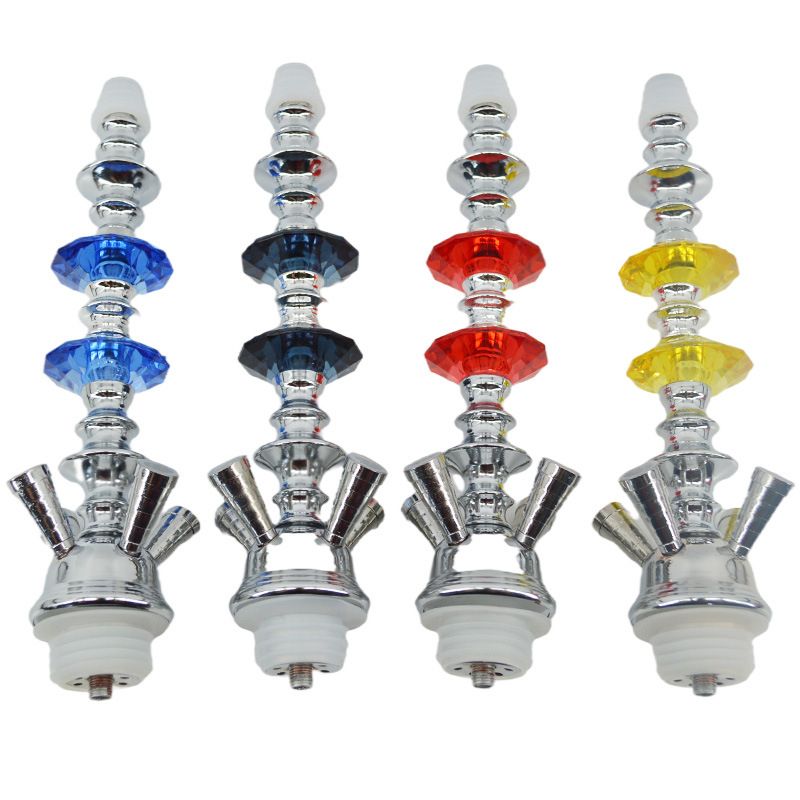 New Classic Hookah With 4 Hose Ceramic Bowl Tongs Complete