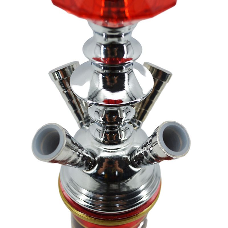 New Classic Hookah With 4 Hose Ceramic Bowl Tongs Complete