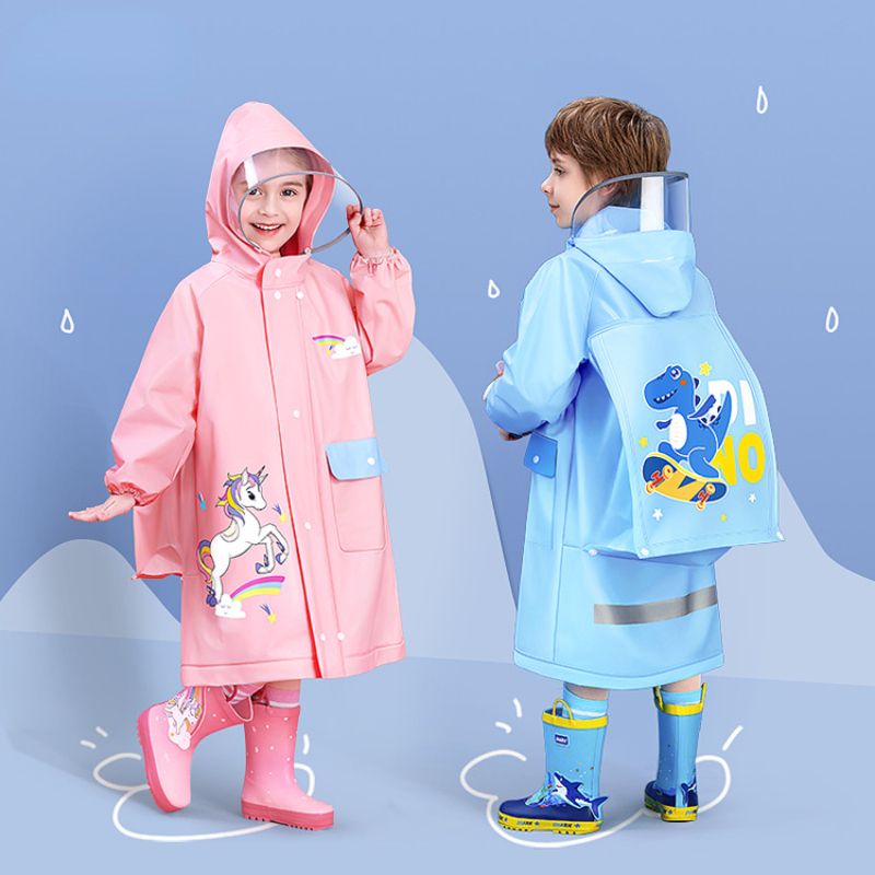 EVA Children's Raincoat Girls' Whole Body Waterproof Boys'