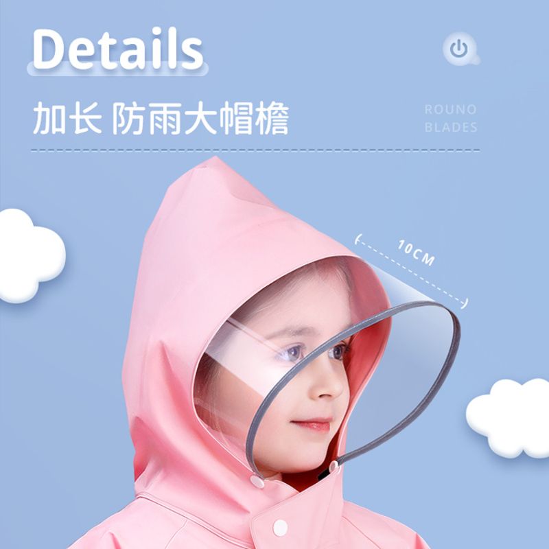 EVA Children's Raincoat Girls' Whole Body Waterproof Boys'