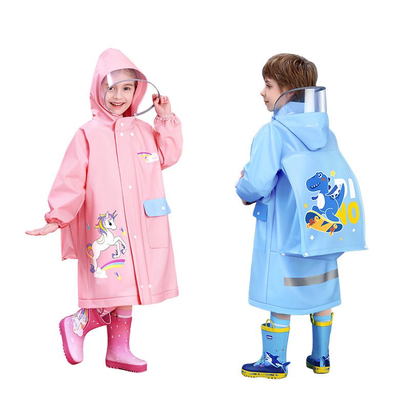 EVA Children's Raincoat Girls' Whole Body Waterproof Boys'