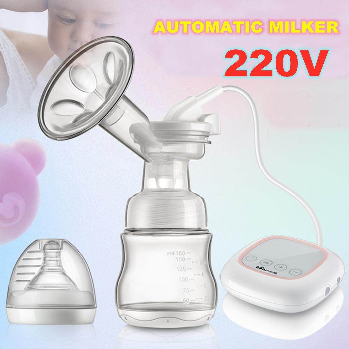 BPA Free Electric Pump Single Breastpump Baby Bottle Moms Milk Extractor