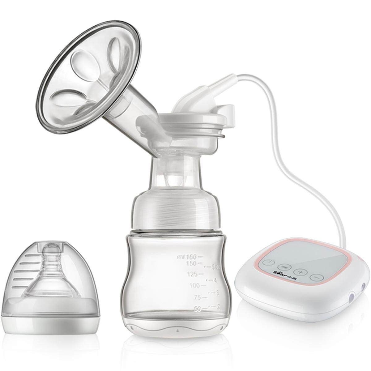 BPA Free Electric Pump Single Breastpump Baby Bottle Moms Milk Extractor