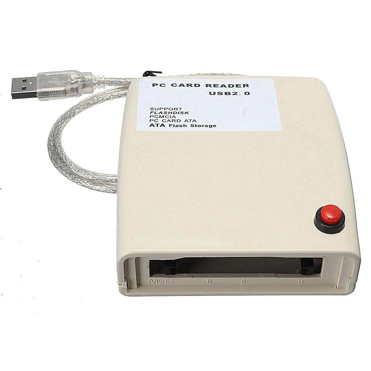 USB 2.0 To 68 Pin ATA PCMCIA Flash Disk Memory Card Reader Adapter Converter NEW
