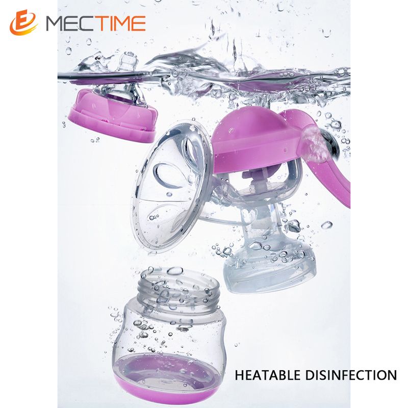 Manual Breast Pump 150ml Bottle Feeding- Purple