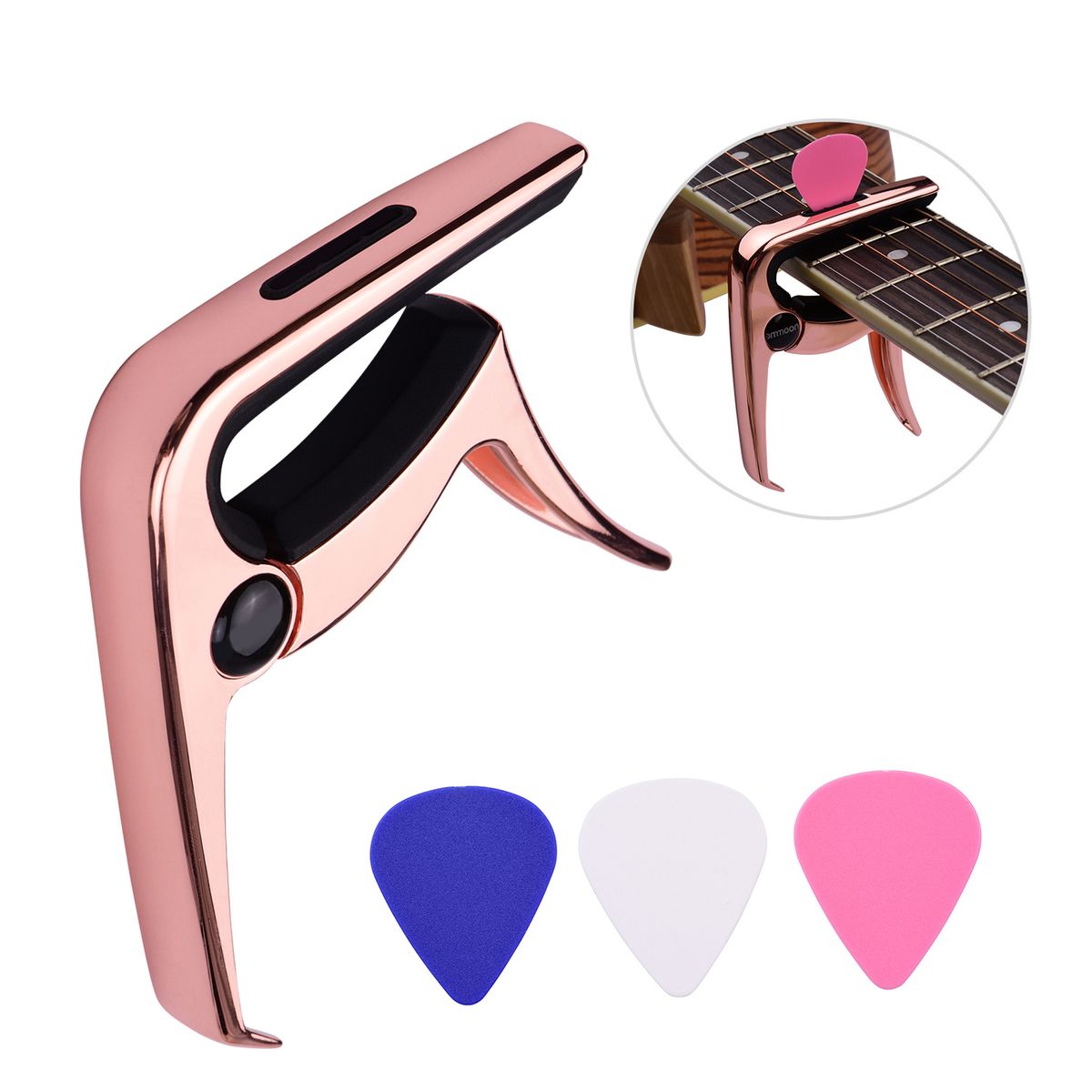 TC-02 Multifunctional Guitar Capo Zinc Alloy With Bridge