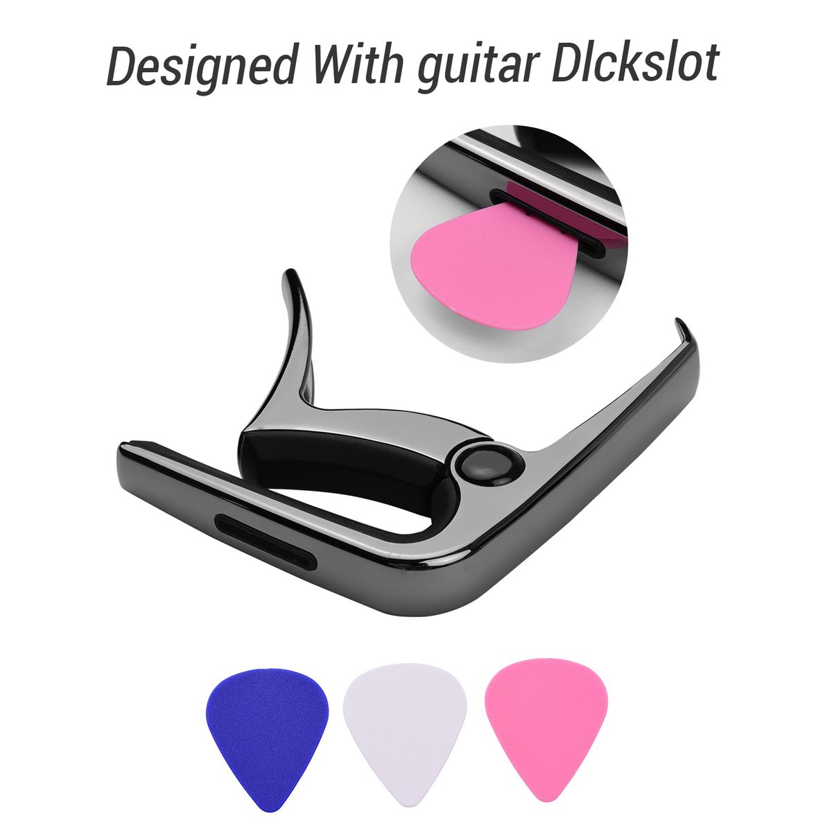 TC-02 Multifunctional Guitar Capo Zinc Alloy With Bridge