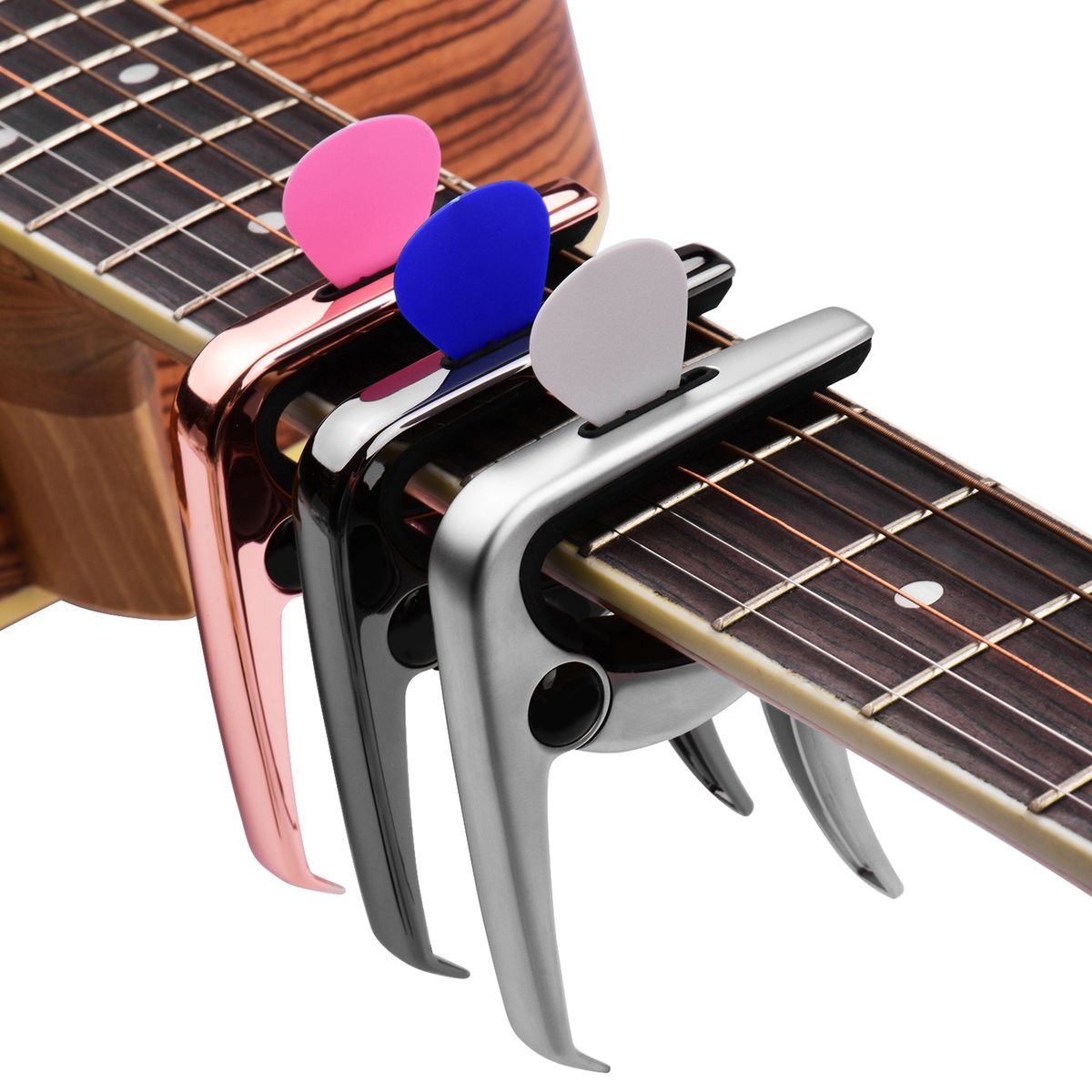 TC-02 Multifunctional Guitar Capo Zinc Alloy With Bridge