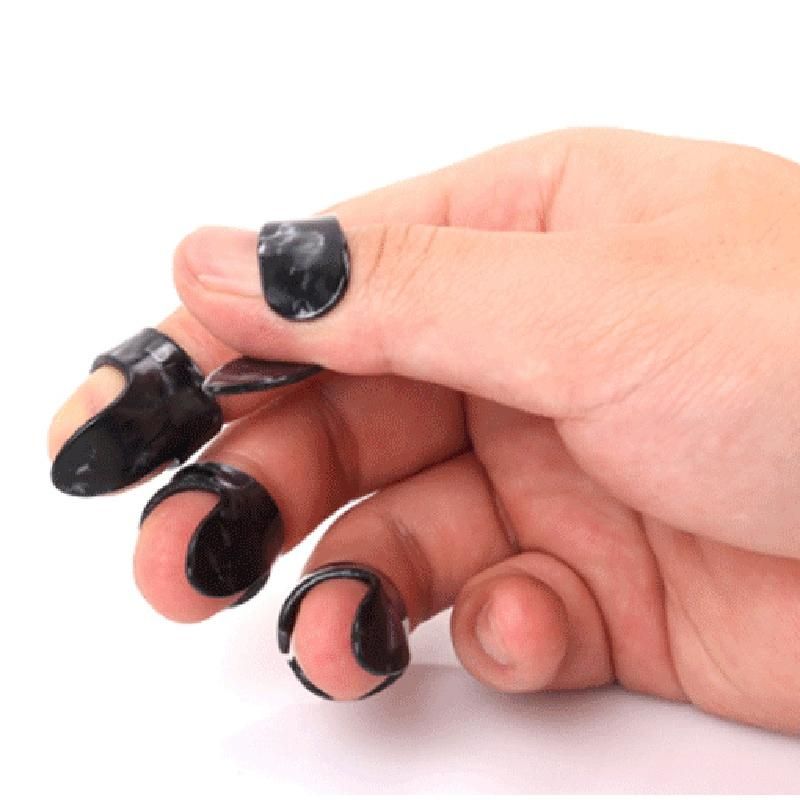 Ballad Guitar Finger Set Guitar Pain-Proof Finger Set Pluck Piece Accessories Guitar Guitar Finger Thumb Index Finger Set Red