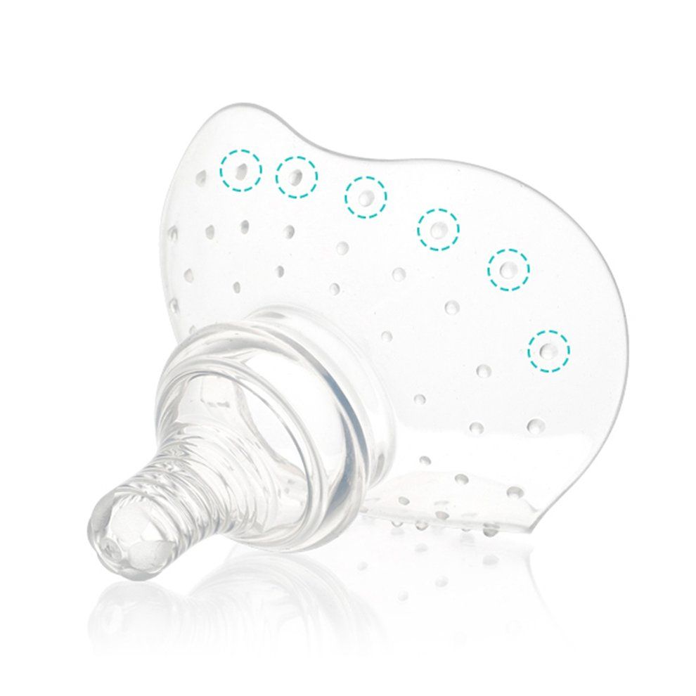 MT Silicone Contact Nipple Shield With Carrying Case For Breastfeeding Mother-Transparent