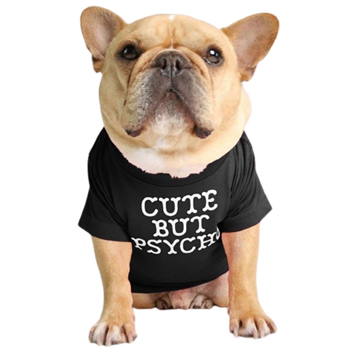Pet T-shirt Round Neck Fine Workmanship Cotton Soft-Black