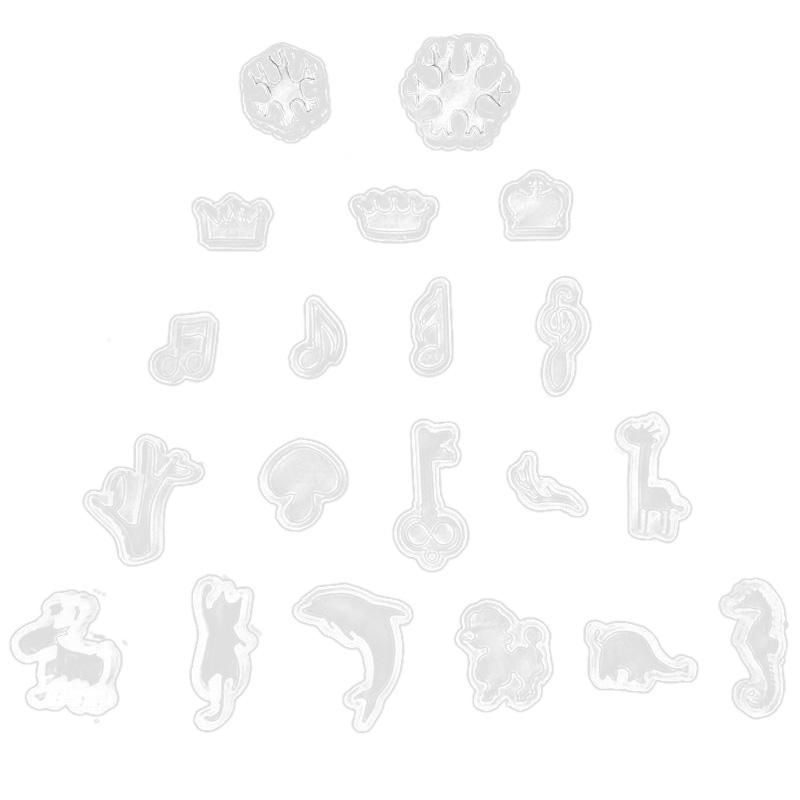 20 Pcs Crystal Epoxy Pendant Silicone Mold DIY Handmade