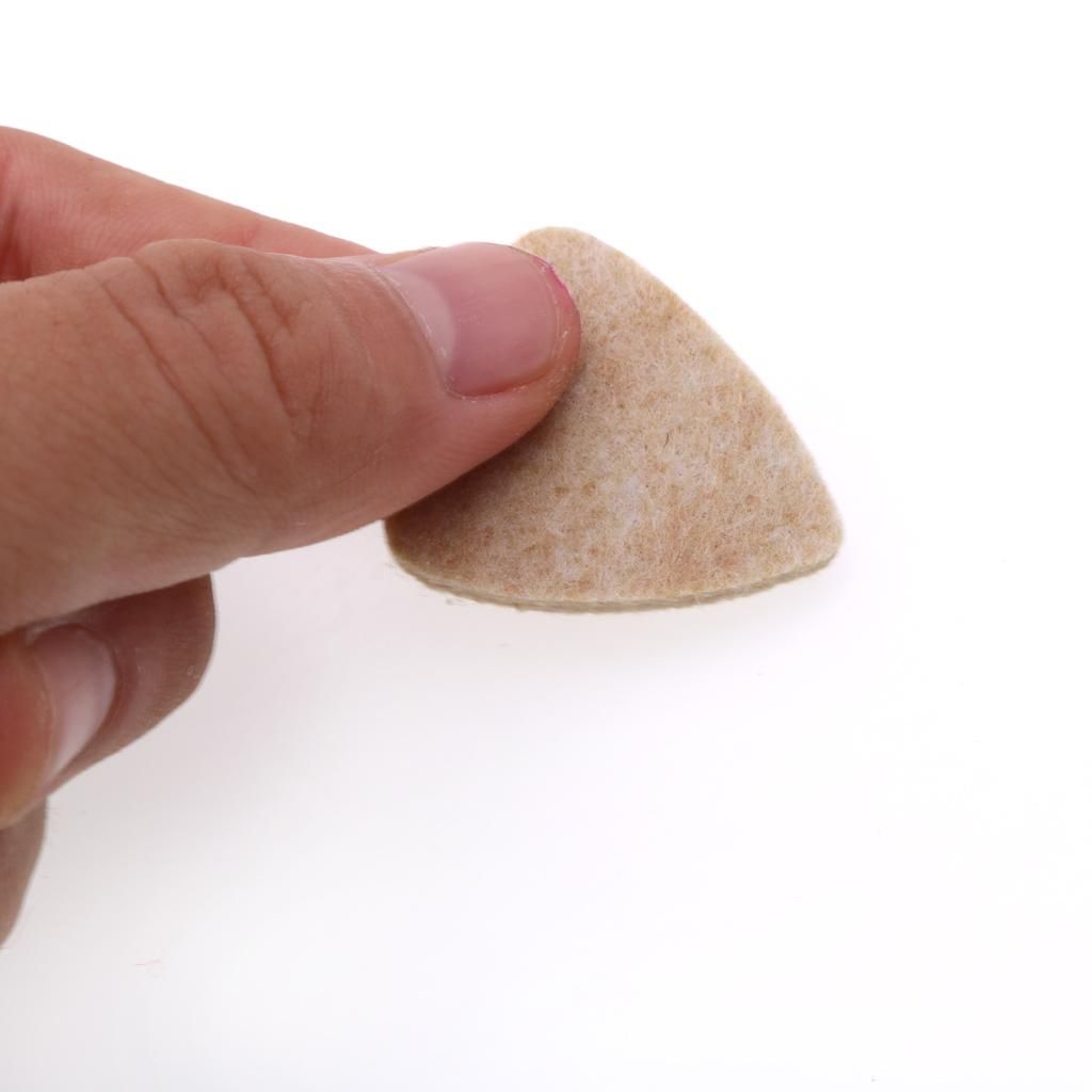 4 Color Felt Acoustic Guitar Plectrum Picks For Brownish Yellow