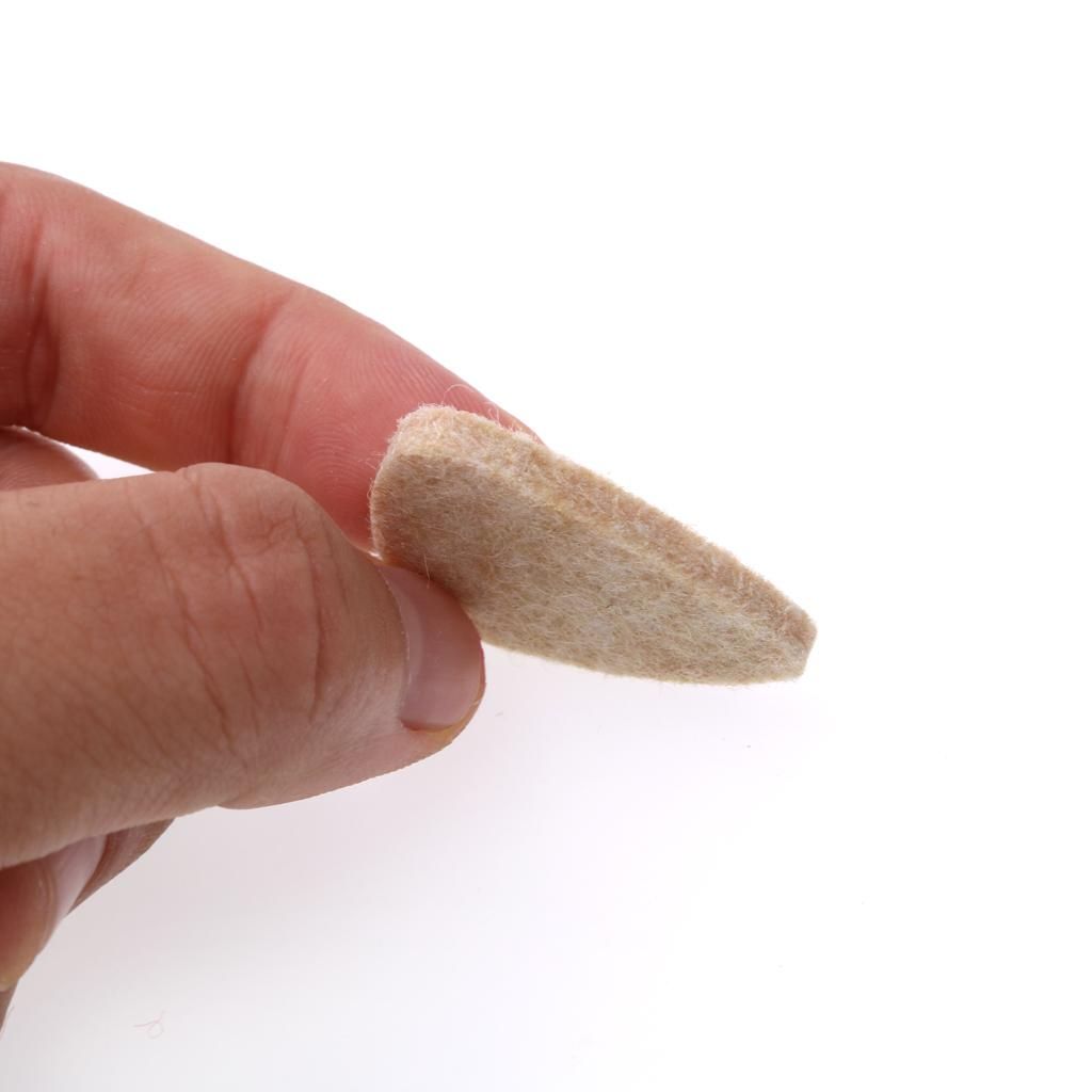 4 Color Felt Acoustic Guitar Plectrum Picks For Brownish Yellow