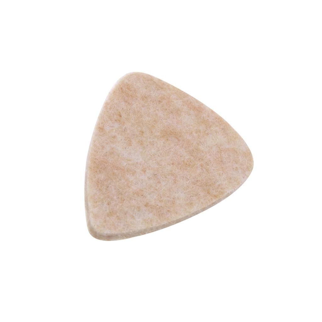 4 Color Felt Acoustic Guitar Plectrum Picks For Brownish Yellow