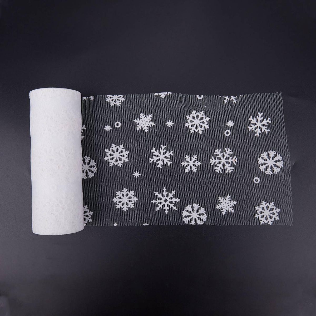 snowflake Ribbon for Burlap Lace Table Wedding Decorations W