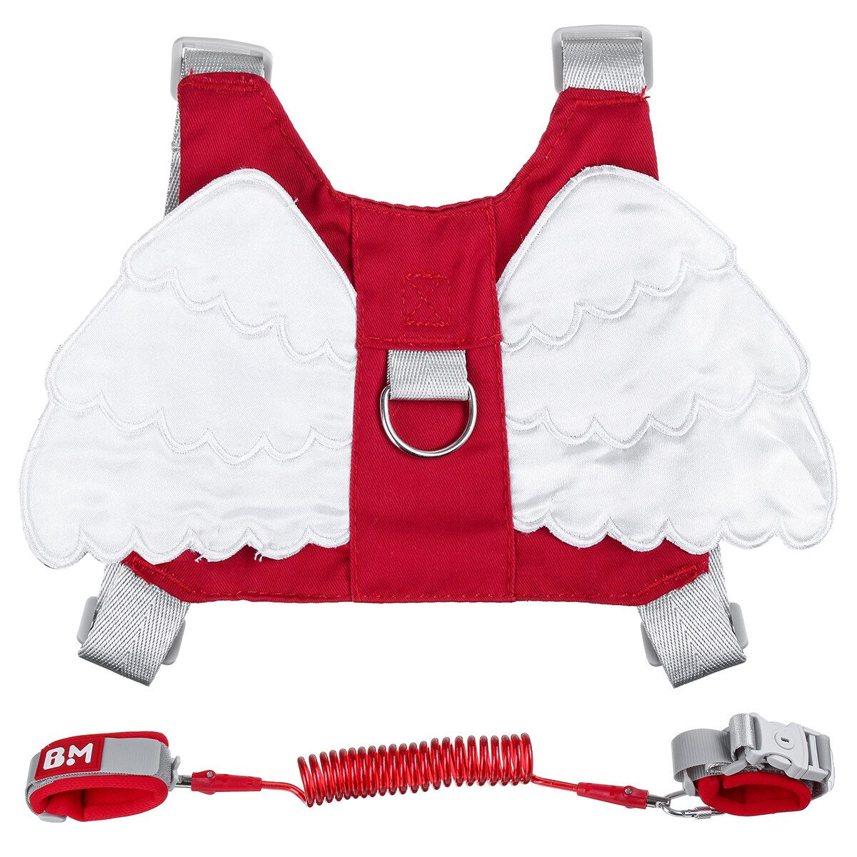 Anti Lost Kids Leash & Toddlers Wrist Strap 2.5 Meters Child Harness Child Safety Wristband Hand Belt Strap For 1 To 10 Years Old Child Red Angel