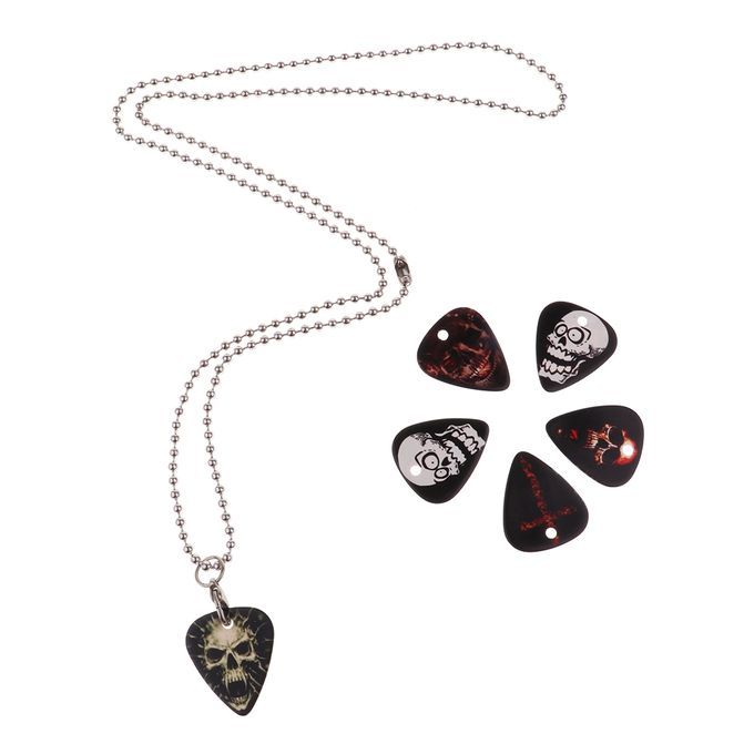 Celluloid Guitar Pick Pendant Necklace For Guitar Parts Accessories