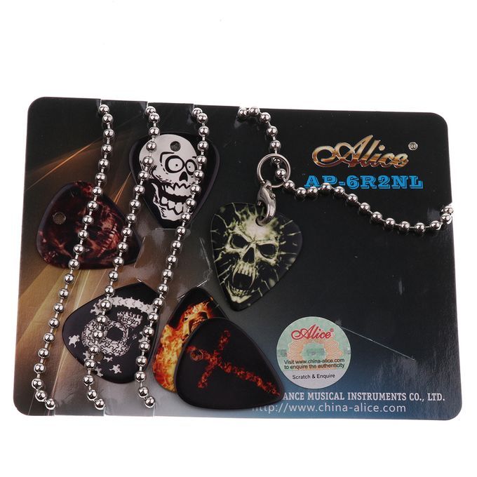 Celluloid Guitar Pick Pendant Necklace For Guitar Parts Accessories