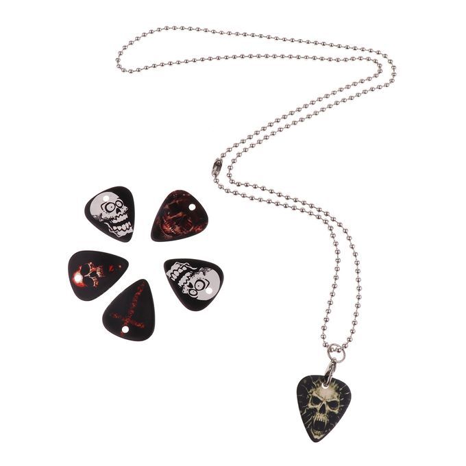 Celluloid Guitar Pick Pendant Necklace For Guitar Parts Accessories