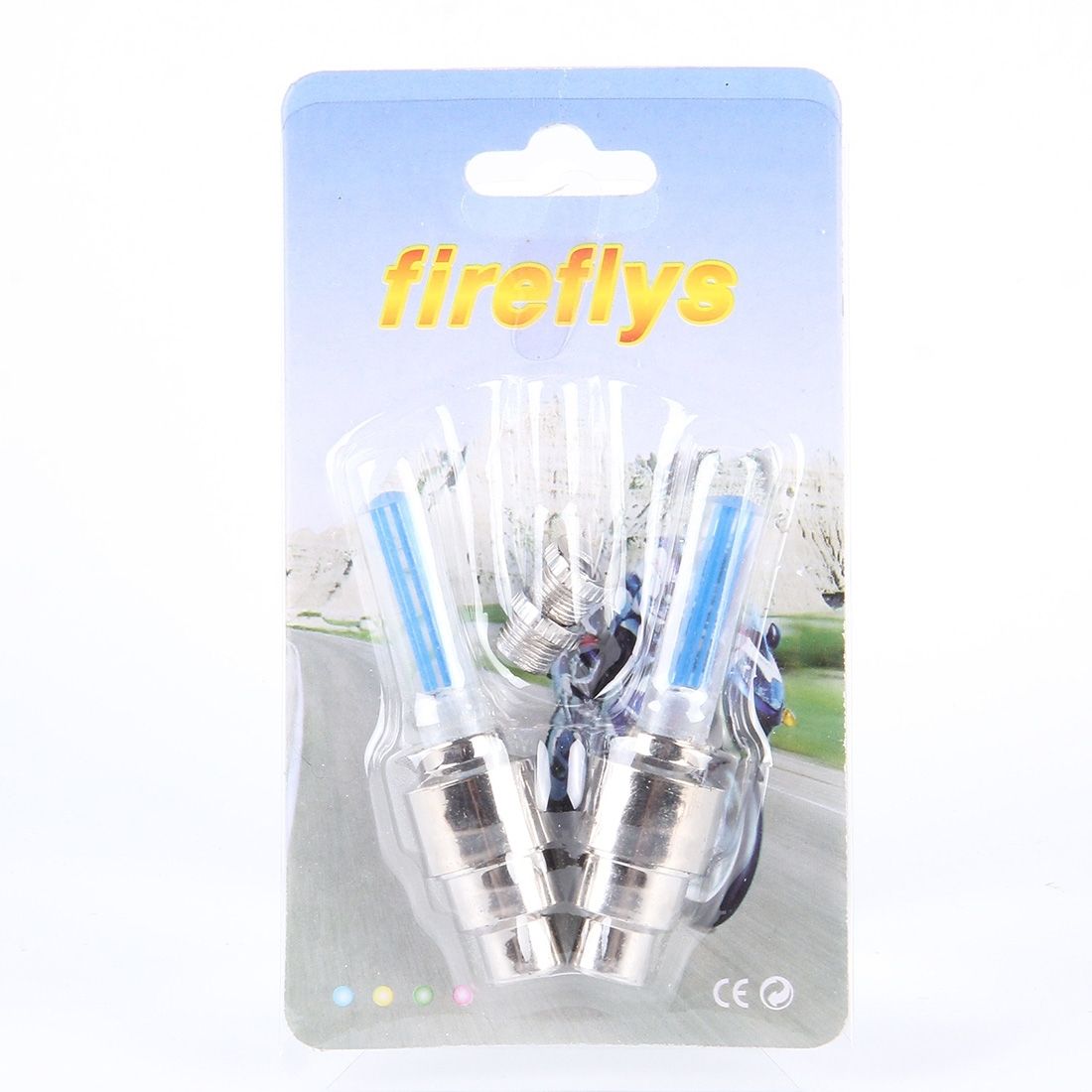 2 PCS Wheel Tyre Lamp With Battery For Car / Motorbike / Bike(Blue Light)
