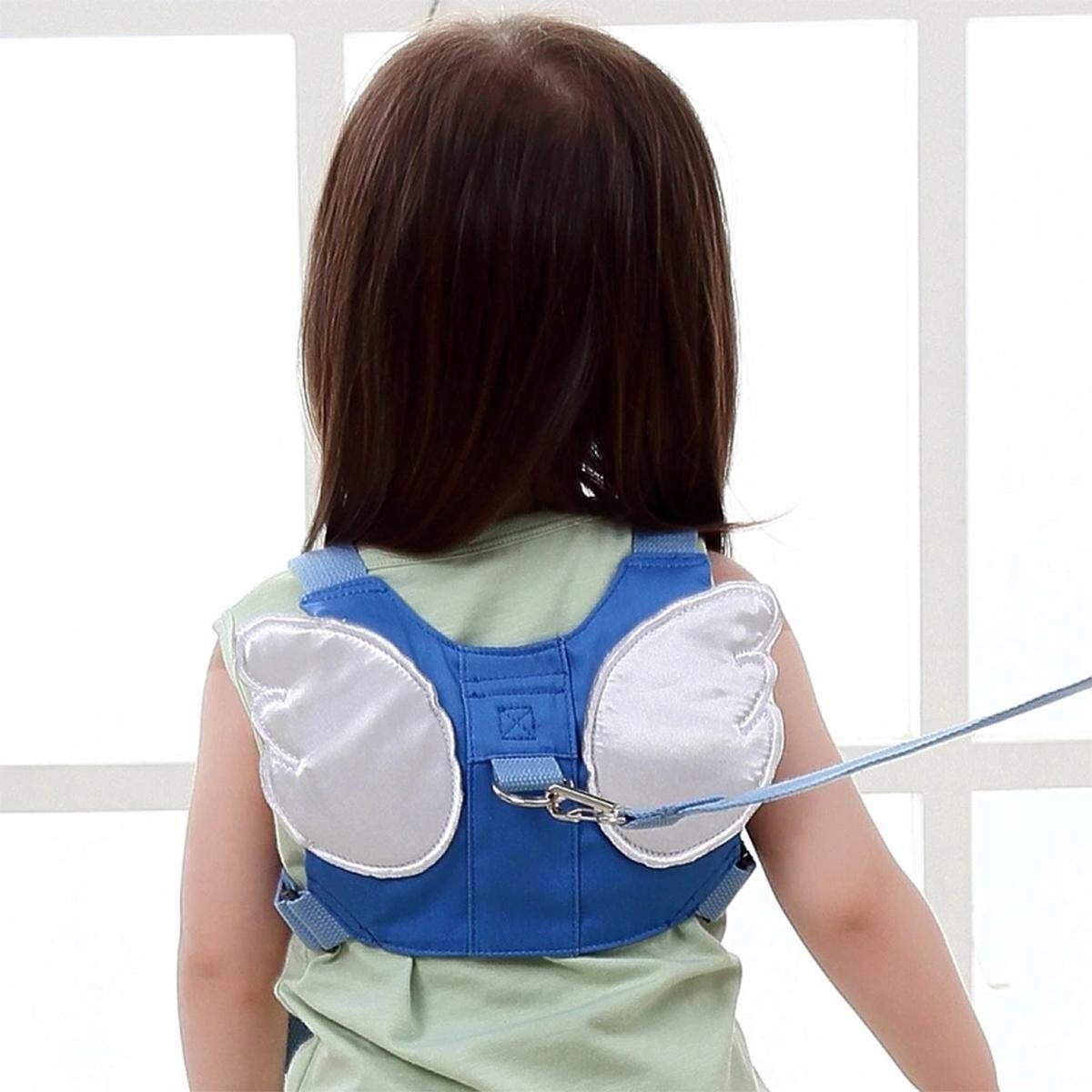 Children Anti Lost Safety Rope Band Harness Strap Toddler Walking Pulling Reins Blue