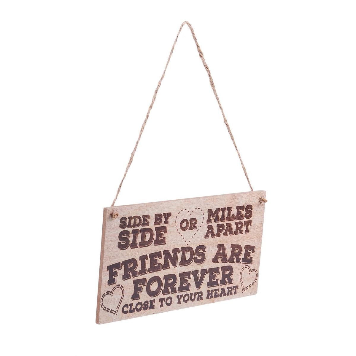 Side By Side Or Miles Apart Friends Are Forever Close To Your Heart Love Friendship Best Friends Gift Hanging Wooden Plaque Best Friend Sign Present