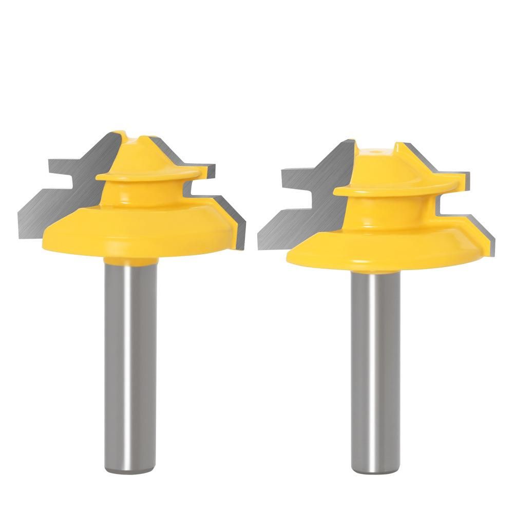 3PCS Rabbet Router Bit Set 8mm Shank with 12.7mm 16mm 19.05mm Height Slot Cutter Router Bit Wood Groove Milling Woodworking Tool