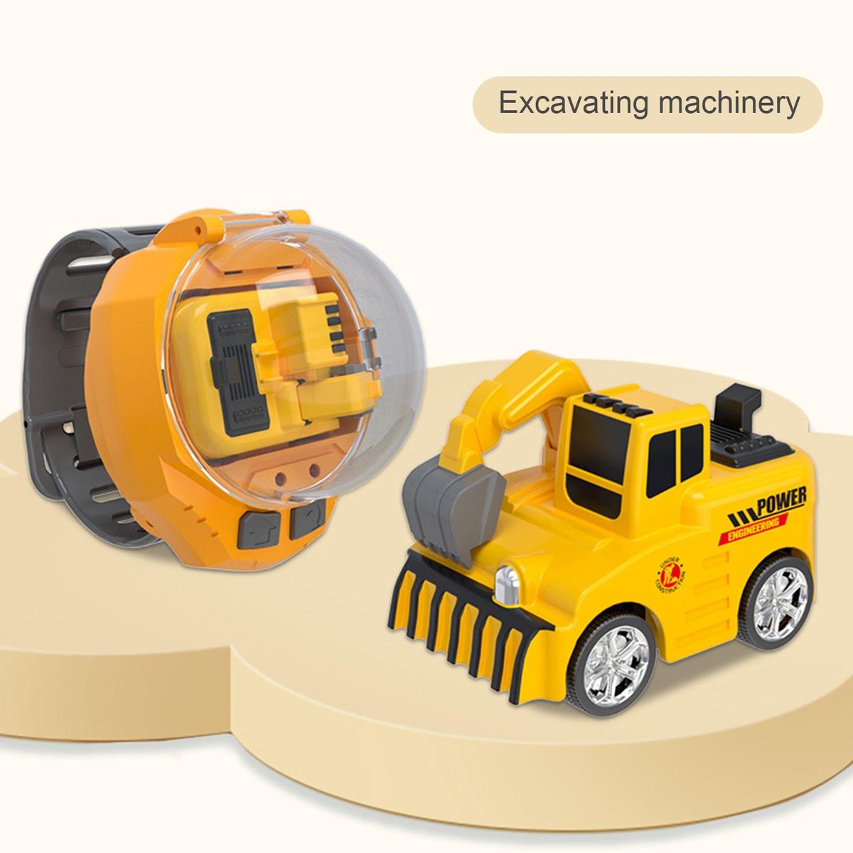 1 Set Watch RC Car Mini Cartoon RC Car Watch Control Toy