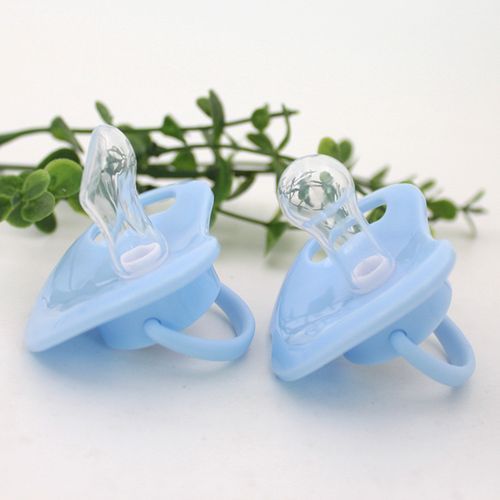 2pcs Silicone Nipple Baby Pacifier For Breastfed Babies