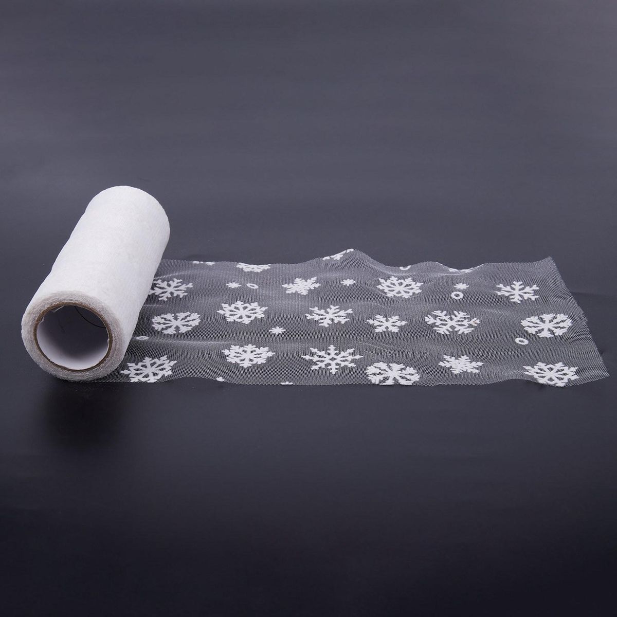 snowflake Ribbon for Burlap Lace Table Runner Chair Sash Vintage Wedding Decorations Bridal Shower Decor Craft White