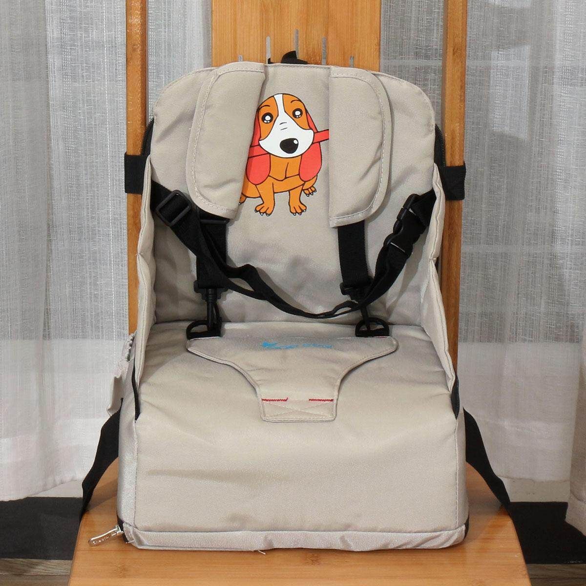 Children Portable Booster Seats Baby Feeding High Chair Stool Infant Feeding Grey