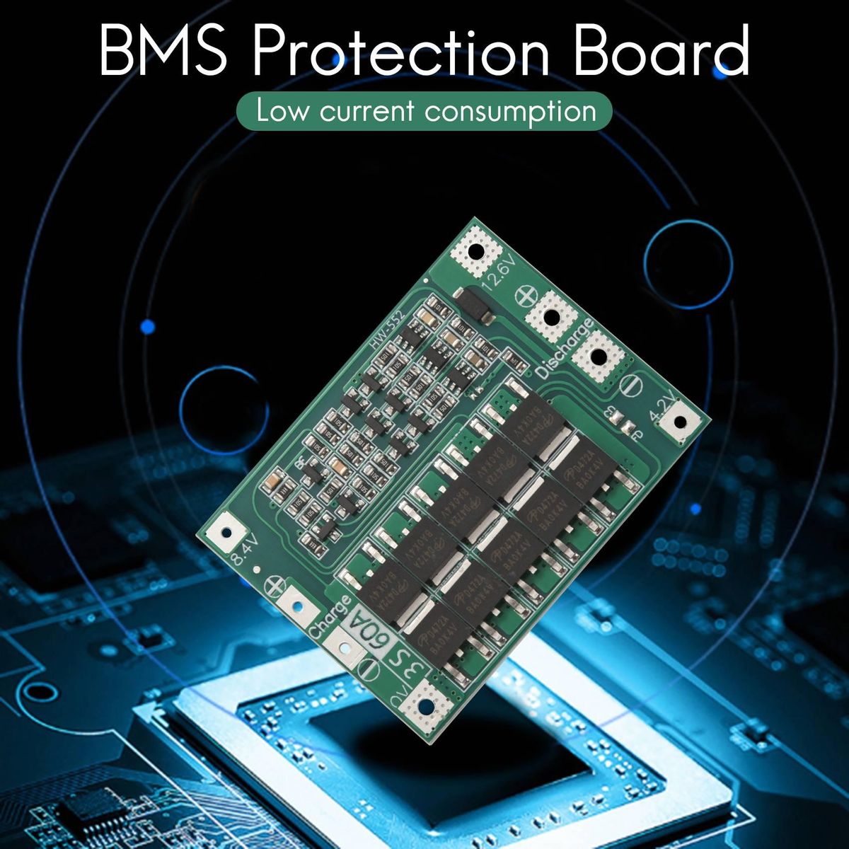 3S 60A Bms Board 11.1V 12.6V 18650 - Battery Protection Boar