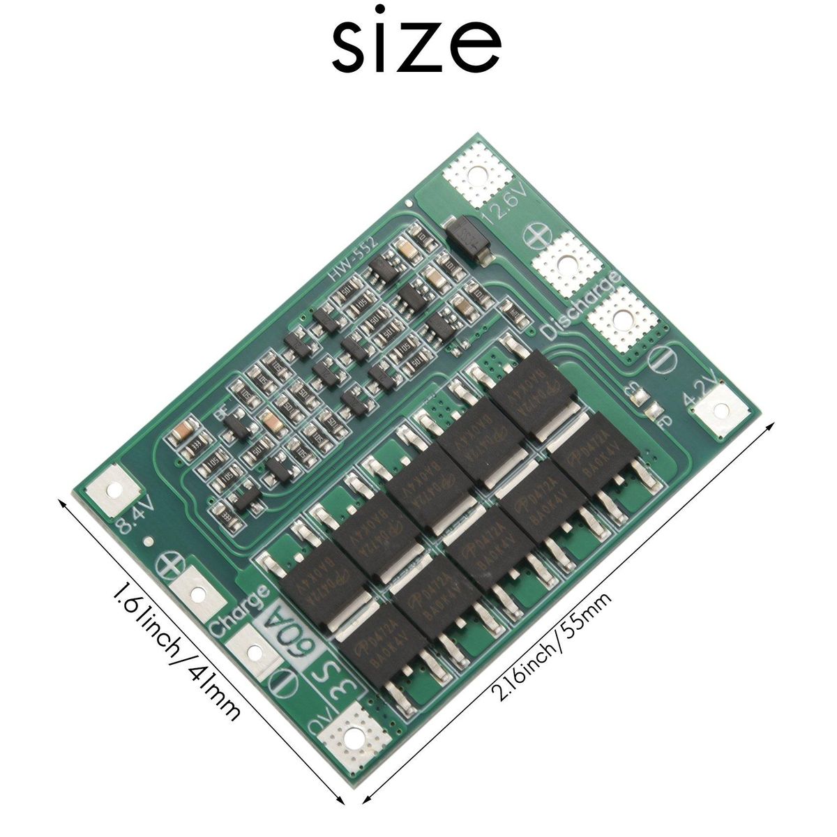 3S 60A Bms Board 11.1V 12.6V 18650 - Battery Protection Boar