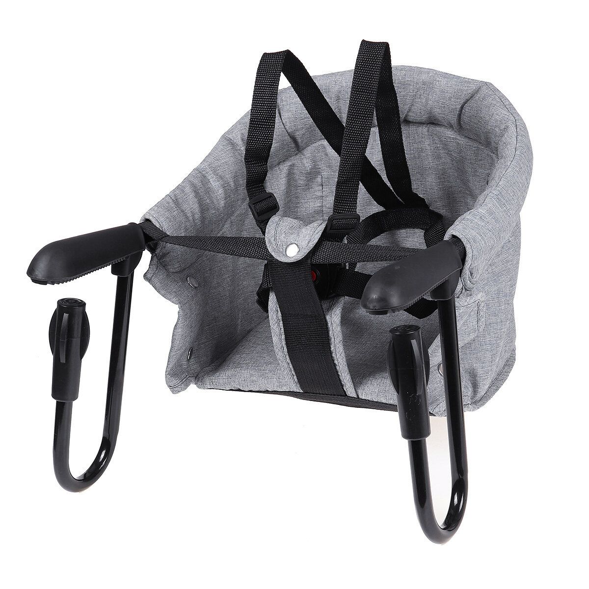 Safe Infant Baby High Chair Kid Padded Foldable Lightweight Portable Grey