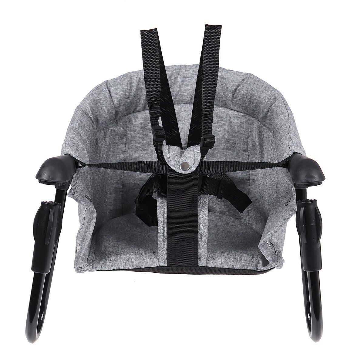 Safe Infant Baby High Chair Kid Padded Foldable Lightweight Portable Grey