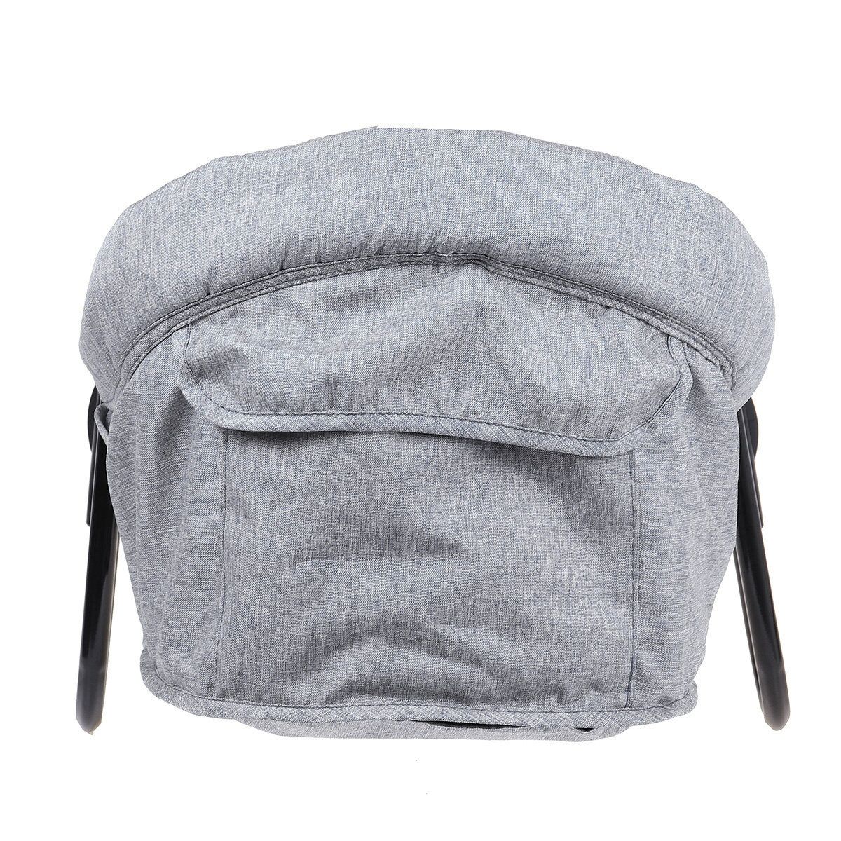 Safe Infant Baby High Chair Kid Padded Foldable Lightweight Portable Grey