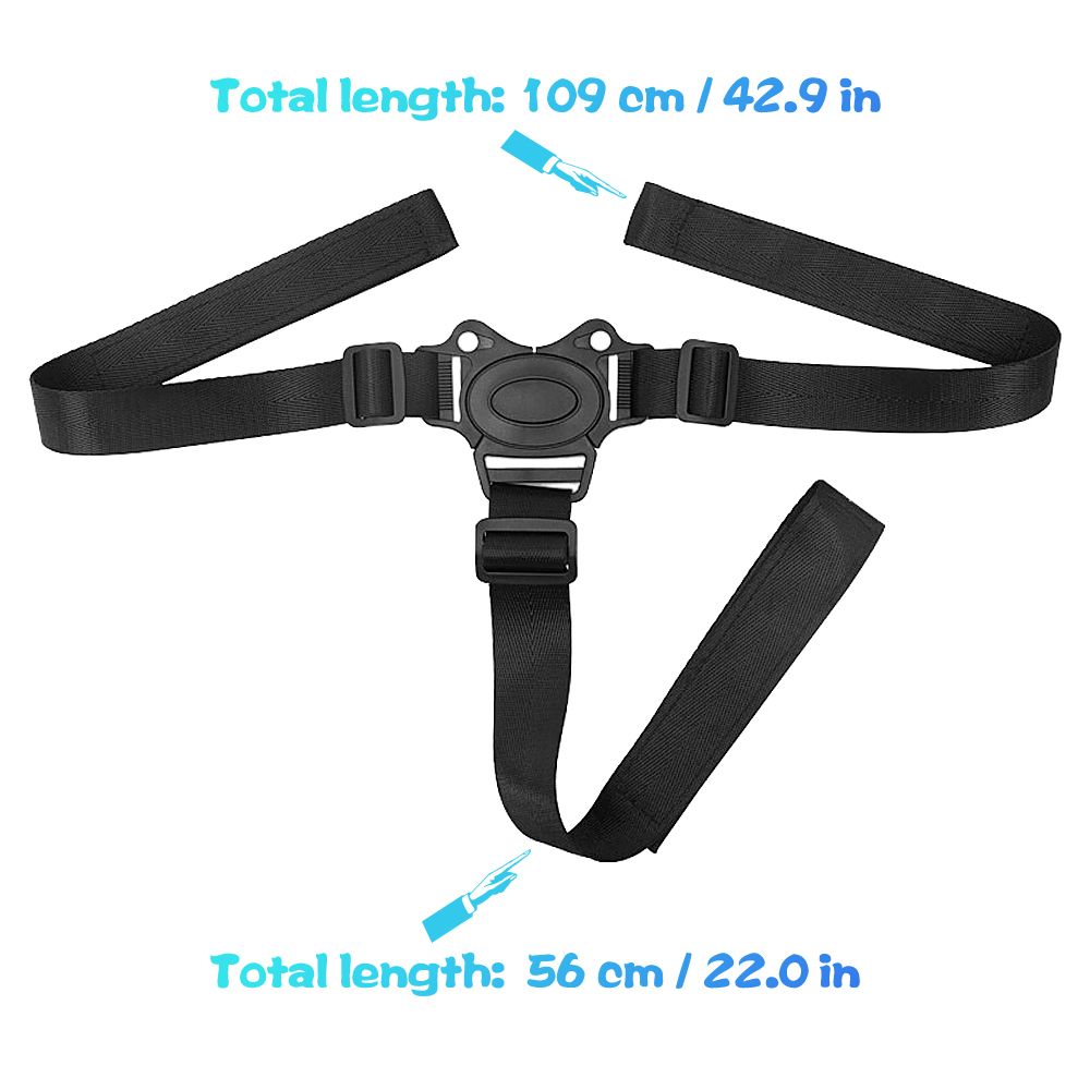 Baby Safety Belt Adjustable 3 Point Harness Baby High Chair