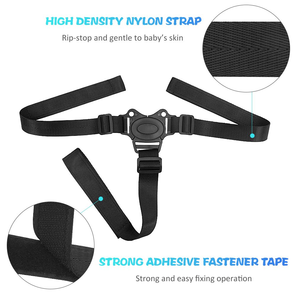 Baby Safety Belt Adjustable 3 Point Harness Baby High Chair