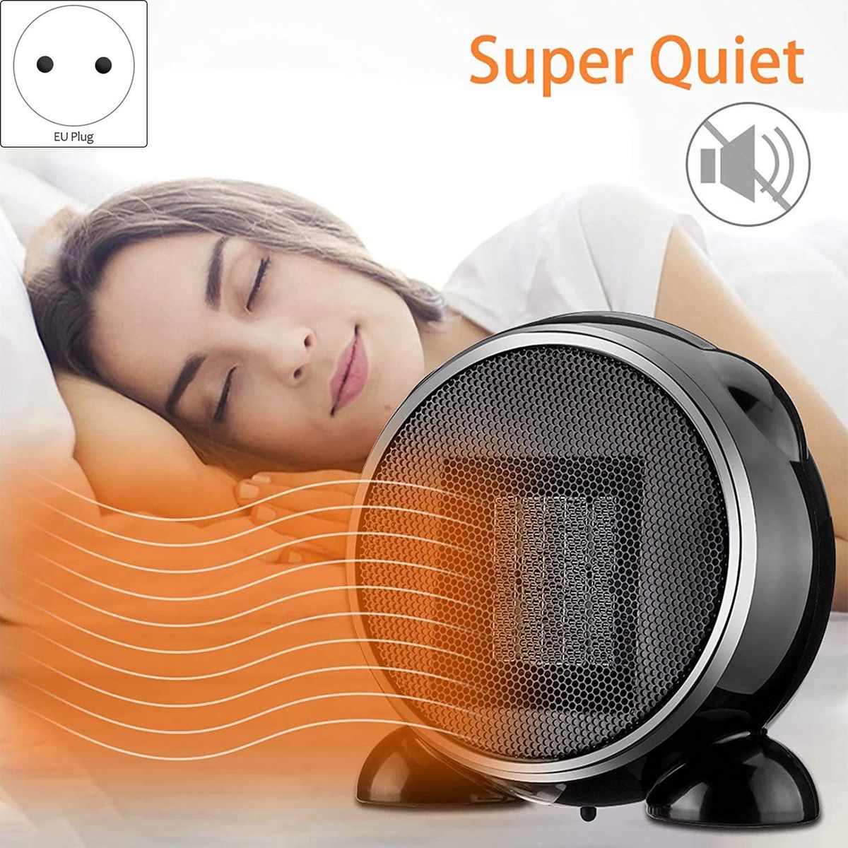 Cartoon Mini Space Heater, Personal Portable Electric