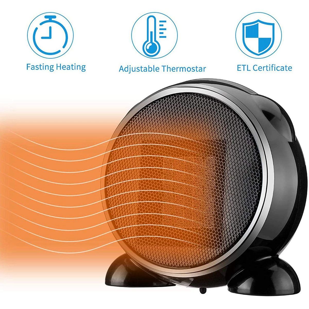 Cartoon Mini Space Heater, Personal Portable Electric