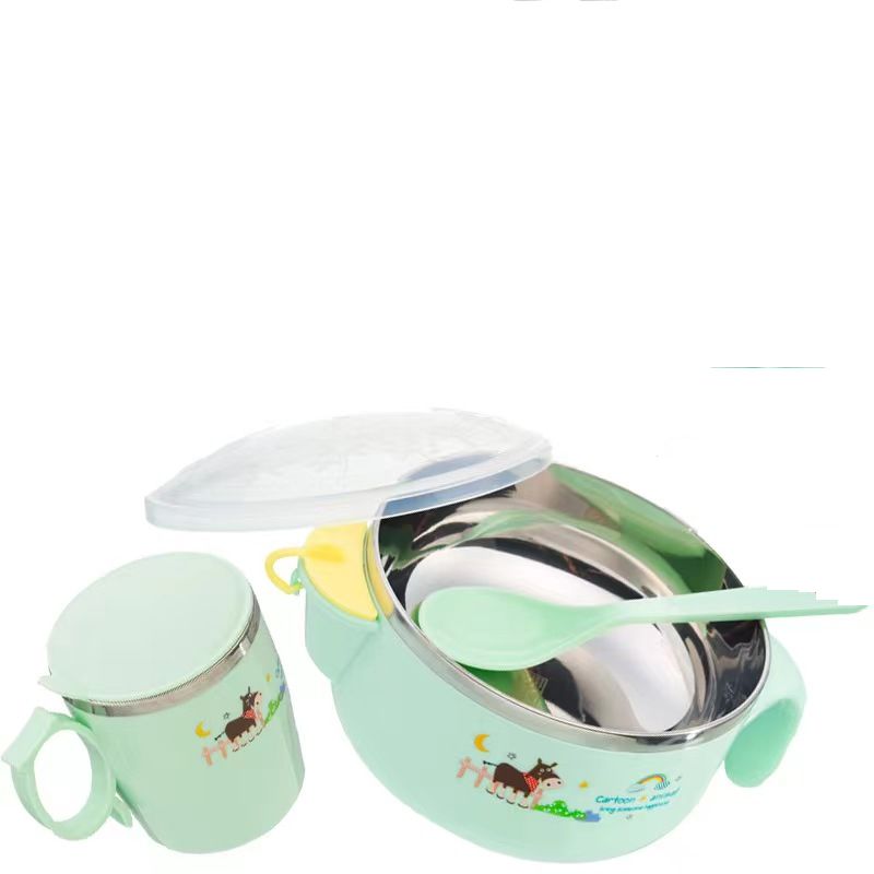Feeding Plate Spoon Mug Set For Babies