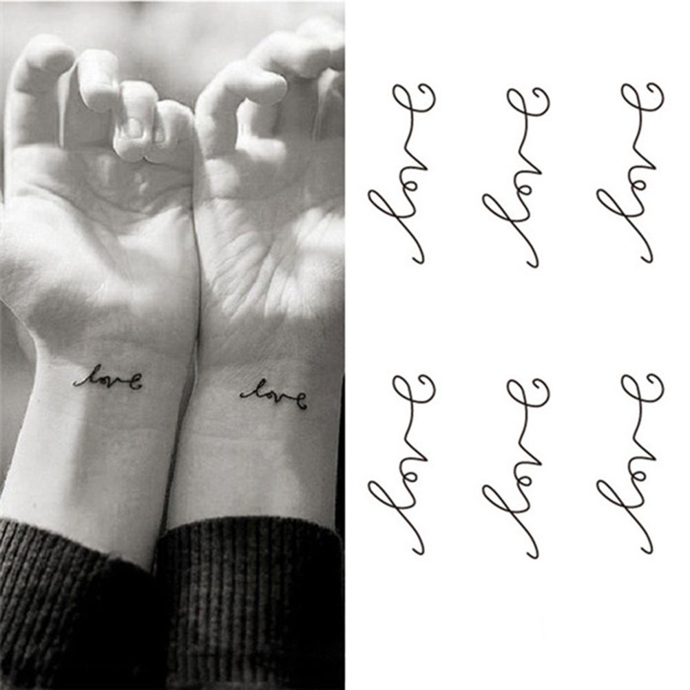 Temporary Letters Stickers Wholesale Body 1 Pattern Tattoos Love Removable Art Waterproof Tattoo Flash Pc